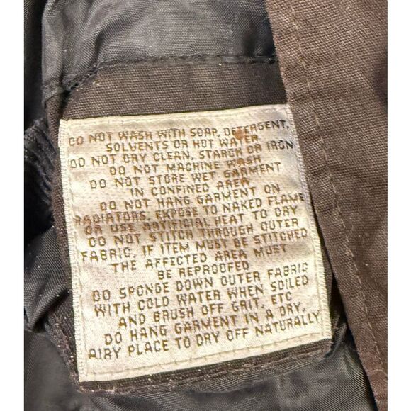 Peter Millar Jacket Brown Crown Waxed Cotton Safari Chore Coat Field XLarge XL - Picture 7 of 10